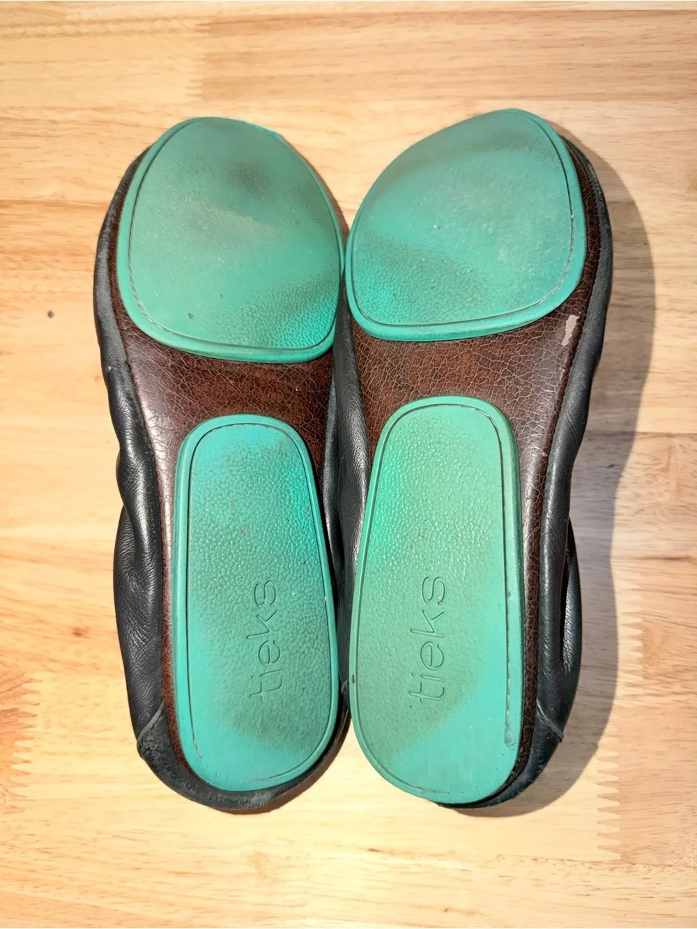 Tieks Black Leather Ballet Flats